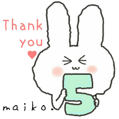 honesty rabbit sticker 5