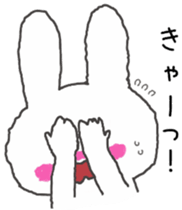 honesty rabbit sticker 5 sticker #6695131