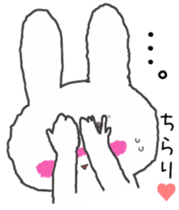 honesty rabbit sticker 5 sticker #6695132