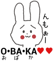 honesty rabbit sticker 5 sticker #6695153