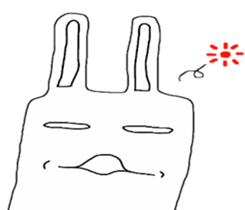 Fukuoka rabbit ver.4(angry) sticker #6695755