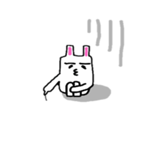 Fukuoka rabbit ver.4(angry) sticker #6695756