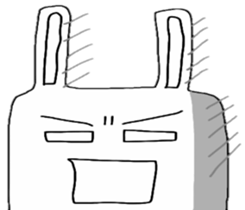 Fukuoka rabbit ver.4(angry) sticker #6695758