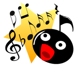 Circle Musical symbol sticker #6697316