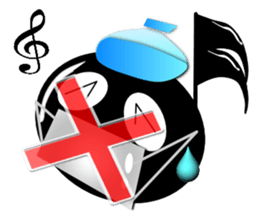 Circle Musical symbol sticker #6697318