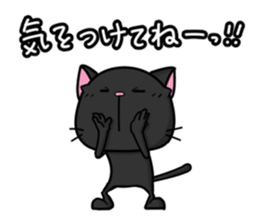 White cat and black cat sticker #6697373