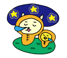 Glitter Heart Cat 3 Everyday use version sticker #6698041