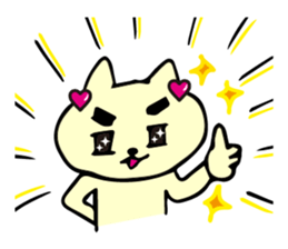 Glitter Heart Cat 3 Everyday use version sticker #6698047