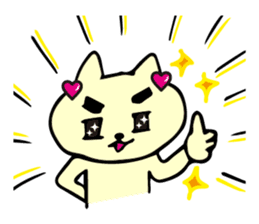 Glitter Heart Cat 3 Everyday use version sticker #6698047