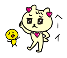 Glitter Heart Cat 3 Everyday use version sticker #6698054