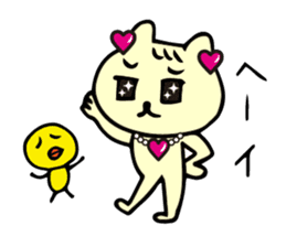Glitter Heart Cat 3 Everyday use version sticker #6698054