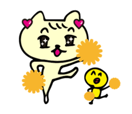 Glitter Heart Cat 3 Everyday use version sticker #6698078