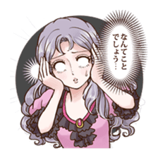 Girl's comic style sticker sticker #6698121