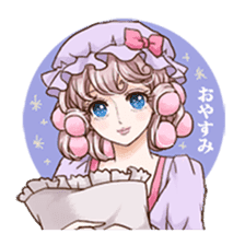 Girl's comic style sticker sticker #6698125