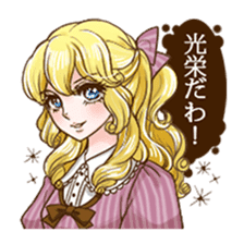 Girl's comic style sticker sticker #6698135