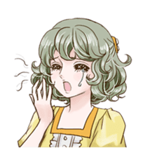 Girl's comic style sticker sticker #6698136