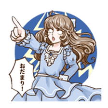 Girl's comic style sticker sticker #6698139