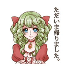 Girl's comic style sticker sticker #6698144