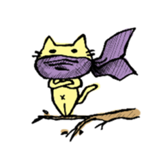 Ninjya Cats Silent version sticker #6698600