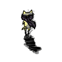 Ninjya Cats Silent version sticker #6698626