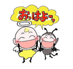 Cute angel and cute devil sticker #6699400