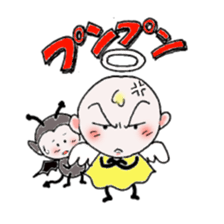 Cute angel and cute devil sticker #6699418