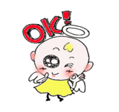 Cute angel and cute devil sticker #6699422