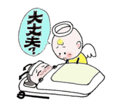 Cute angel and cute devil sticker #6699432