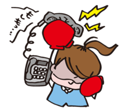 Woman fighter sticker #6699646