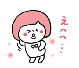 Bobbed Pink Girl sticker #6700162