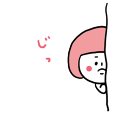 Bobbed Pink Girl sticker #6700164