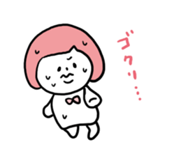 Bobbed Pink Girl sticker #6700168