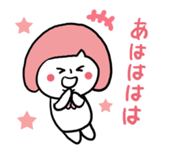 Bobbed Pink Girl sticker #6700171