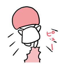 Bobbed Pink Girl sticker #6700175