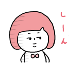 Bobbed Pink Girl sticker #6700177