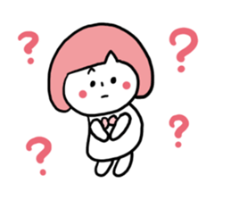 Bobbed Pink Girl sticker #6700179