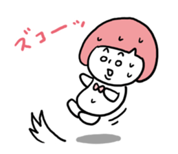 Bobbed Pink Girl sticker #6700180
