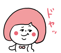 Bobbed Pink Girl sticker #6700183