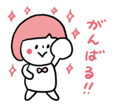 Bobbed Pink Girl sticker #6700190