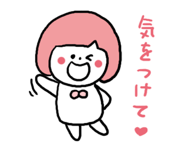 Bobbed Pink Girl sticker #6700191