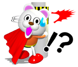 Petty  Hero! A supermarket  KUMAMAN! sticker #6700990