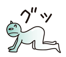 Yoga of Float Cat sticker #6702130