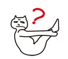Yoga of Float Cat sticker #6702141