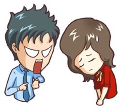 Cute Office Romance sticker #6702326