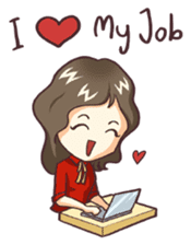 Cute Office Romance sticker #6702331