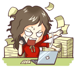 Cute Office Romance sticker #6702345