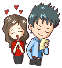 Cute Office Romance sticker #6702349