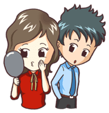 Cute Office Romance sticker #6702355