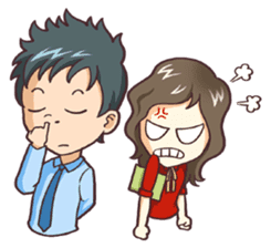 Cute Office Romance sticker #6702356