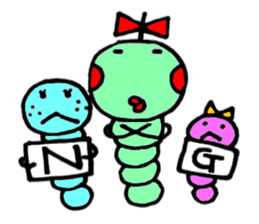 Caterpillar three sisters sticker #6702483